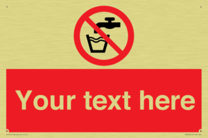 Custom prohibition not drinking water